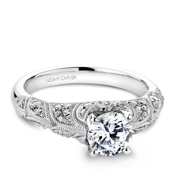 Art Deco Diamond Styled Engagement Ring Di'Amore Fine Jewelers Waco, TX