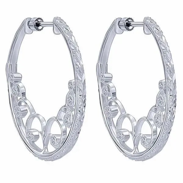 silver color stone earrings Di'Amore Fine Jewelers Waco, TX