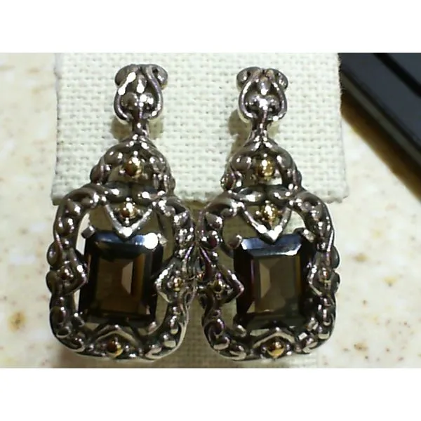 silver color stone earrings Di'Amore Fine Jewelers Waco, TX