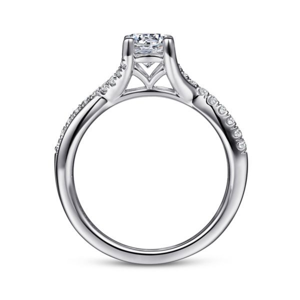 14k White Gold Diamond Engagement Ring Mounting Image 2 Dickinson Jewelers Dunkirk, MD