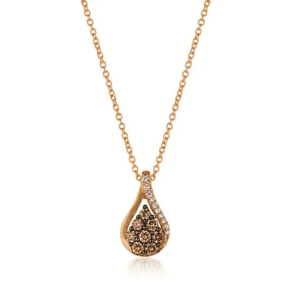 14k Strawberry Gold® Chocolate And Vanilla Diamond® Pendant Dickinson Jewelers Dunkirk, MD