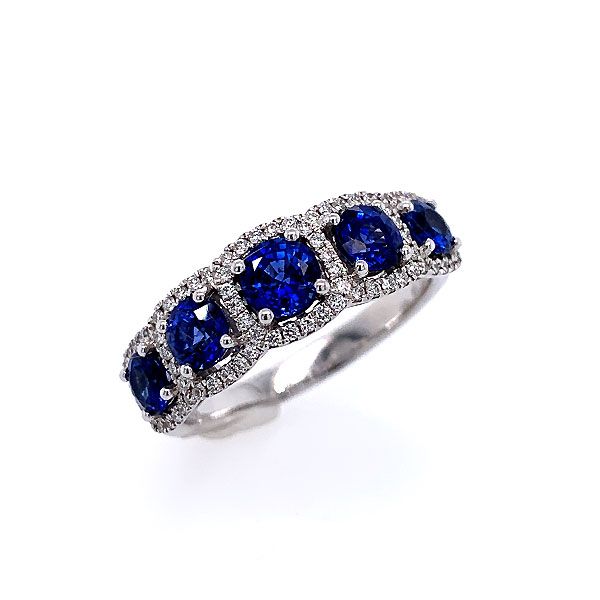 18k White Gold Sapphire Ring Dickinson Jewelers Dunkirk, MD