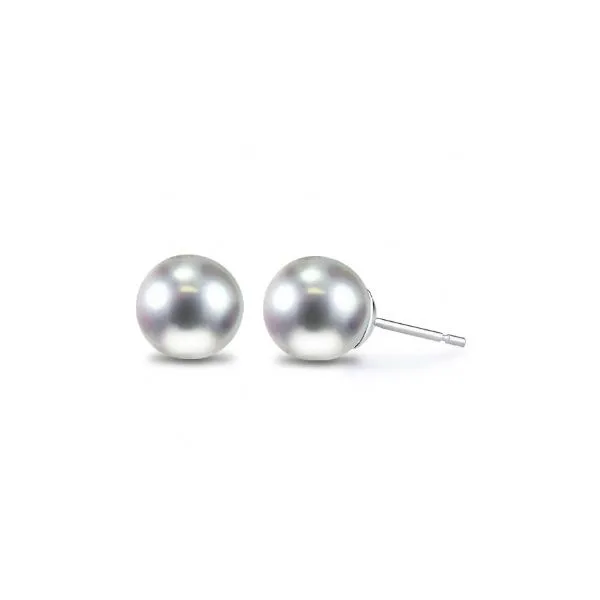 14k 6mm Akoya Pearl Stud Earrings Dickinson Jewelers Dunkirk, MD