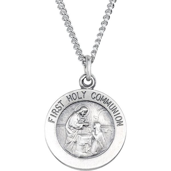 Sterling Silver First Communion Medal Dickinson Jewelers Dunkirk, MD