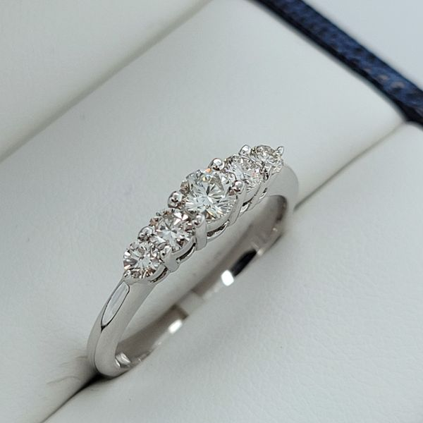 Women's Diamond Wedding Band Image 3 Dolabany Jewelers Westwood, MA