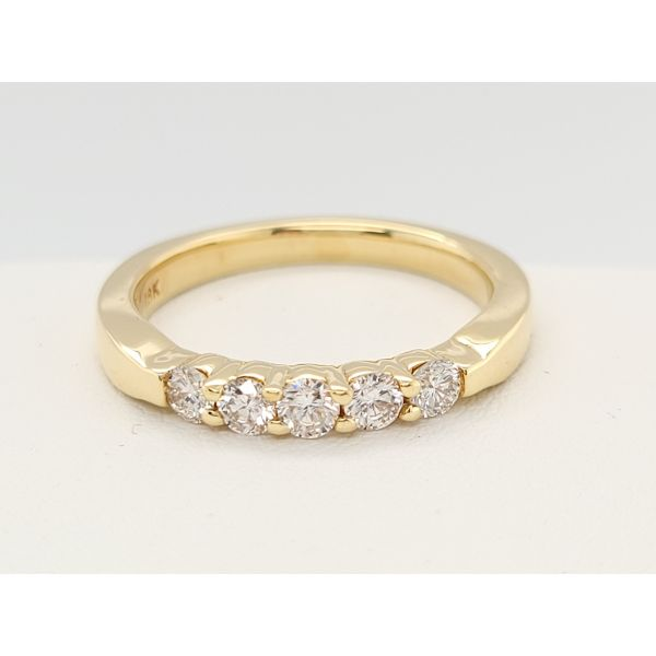 Women's Diamond Wedding Band Image 3 Dolabany Jewelers Westwood, MA