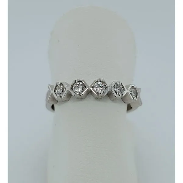 Women's Diamond Wedding Band Image 3 Dolabany Jewelers Westwood, MA