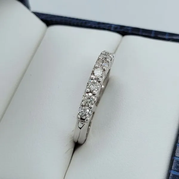 Women's Diamond Wedding Band Image 2 Dolabany Jewelers Westwood, MA