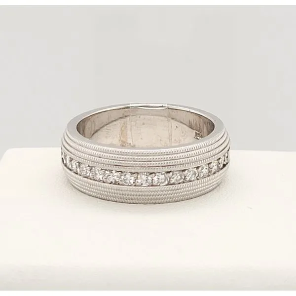 Women's Diamond Wedding Band Image 2 Dolabany Jewelers Westwood, MA