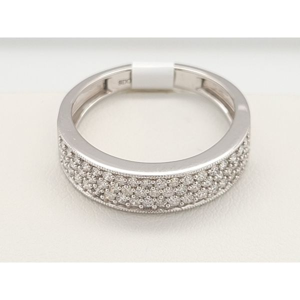 Women's Diamond Wedding Band Image 4 Dolabany Jewelers Westwood, MA