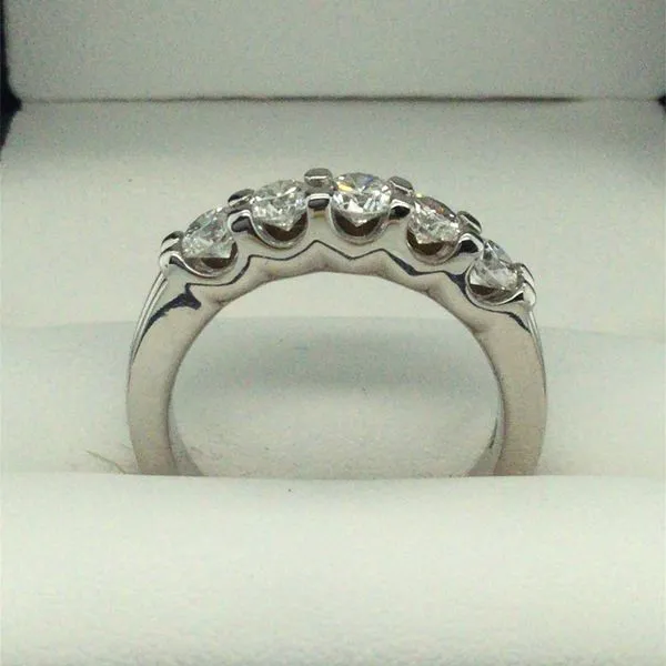 Women's Diamond Wedding Band Image 2 Dolabany Jewelers Westwood, MA