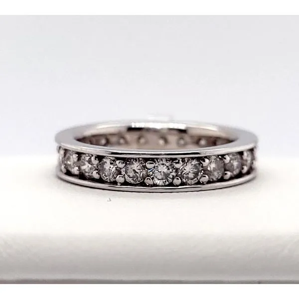 Women's Diamond Wedding Band Image 2 Dolabany Jewelers Westwood, MA