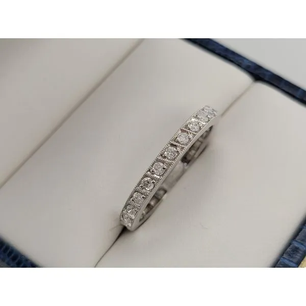 Women's Diamond Wedding Band Image 2 Dolabany Jewelers Westwood, MA