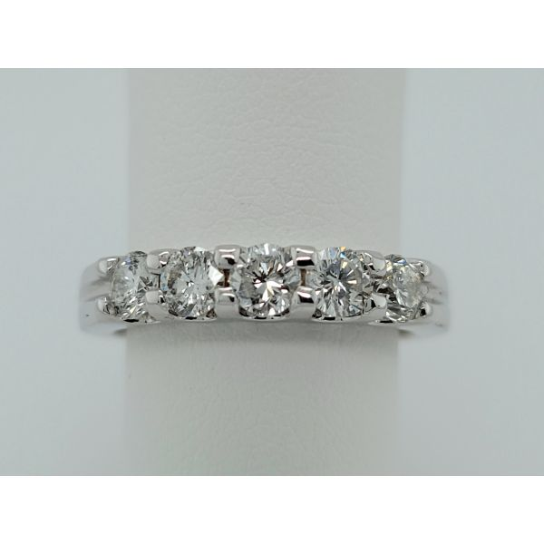 Women's Diamond Wedding Band Image 3 Dolabany Jewelers Westwood, MA