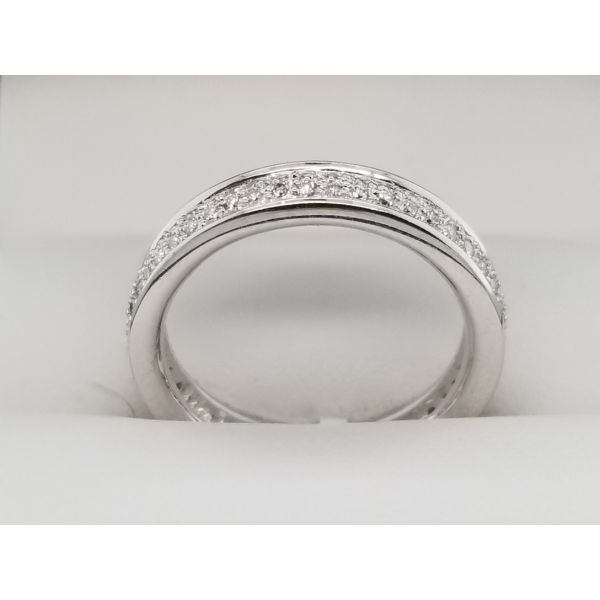 Women's Diamond Wedding Band Image 3 Dolabany Jewelers Westwood, MA