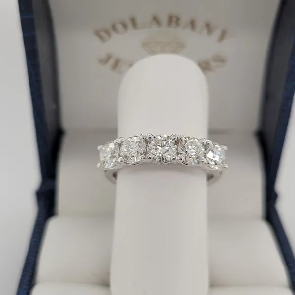 Women's Diamond Wedding Band Image 4 Dolabany Jewelers Westwood, MA