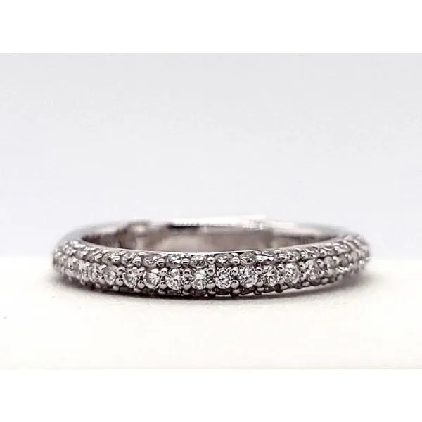 Women's Diamond Wedding Band Image 2 Dolabany Jewelers Westwood, MA