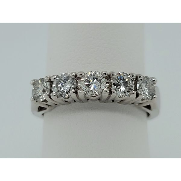 Women's Diamond Wedding Band Image 2 Dolabany Jewelers Westwood, MA