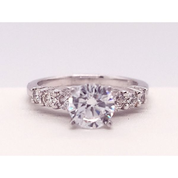 Diamond Semi-Mount Ring Image 2 Dolabany Jewelers Westwood, MA