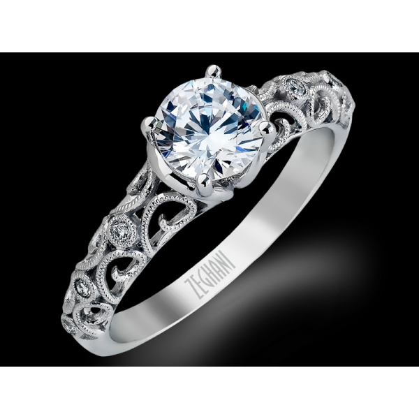 Diamond Semi-Mount Ring Dolabany Jewelers Westwood, MA