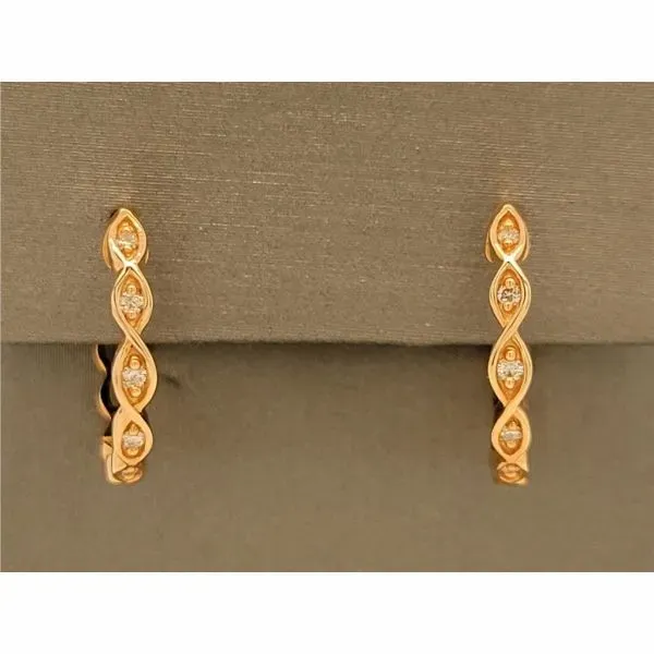 Diamond Earring Image 2 Dolabany Jewelers Westwood, MA