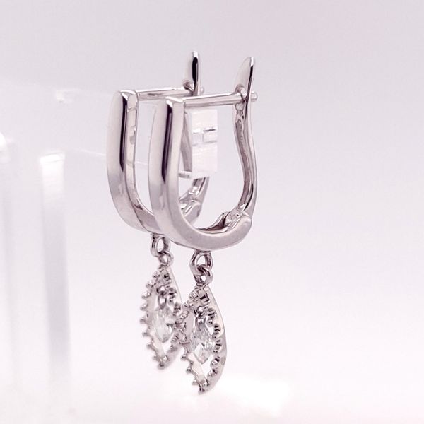 Diamond Earring Image 2 Dolabany Jewelers Westwood, MA