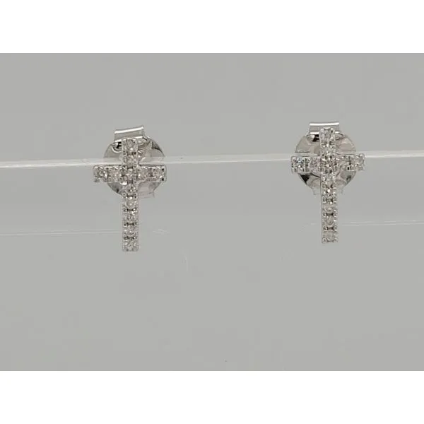 Diamond Earring Image 2 Dolabany Jewelers Westwood, MA