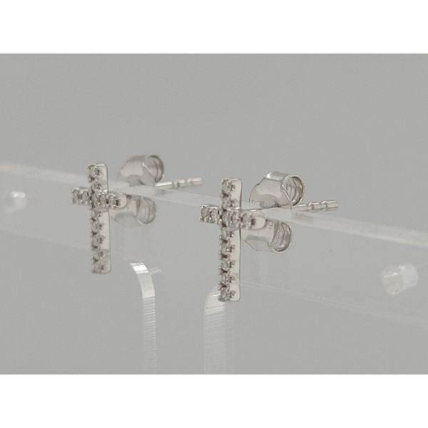 Diamond Earring Image 3 Dolabany Jewelers Westwood, MA