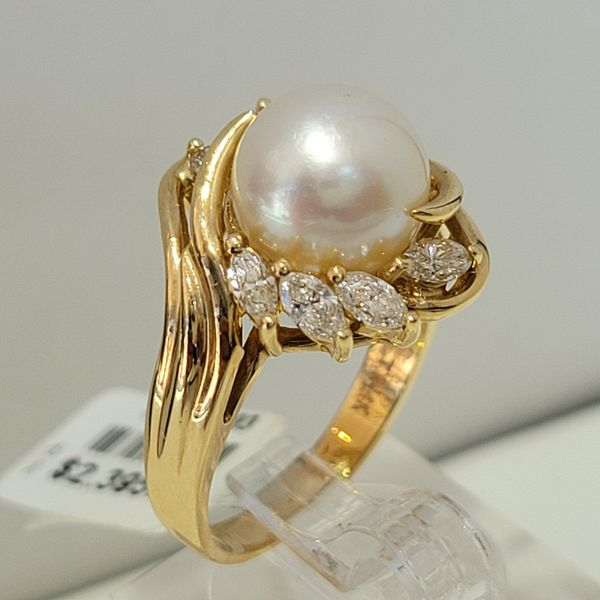 Pearl Ring Image 2 Dolabany Jewelers Westwood, MA