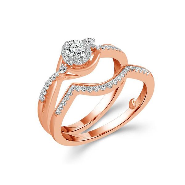 10kt Rose Gold Diamond Engagement Ring Don's Jewelry & Design Washington, IA