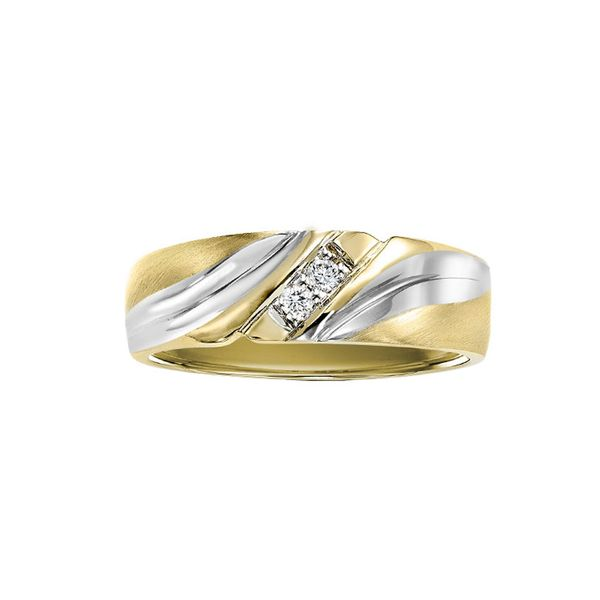14kt Yellow & White Gold Diamond Wedding Ring Don's Jewelry & Design Washington, IA