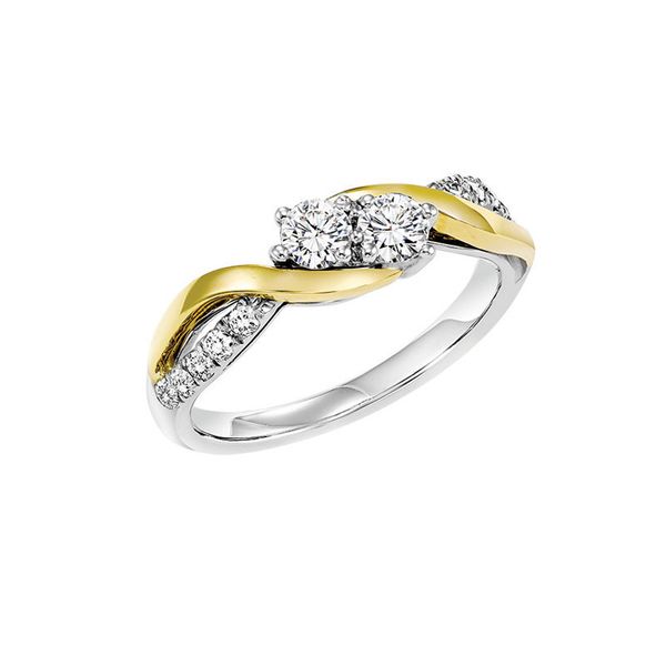 14kt White & Yellow Gold Diamond Anniversary Ring Don's Jewelry & Design Washington, IA