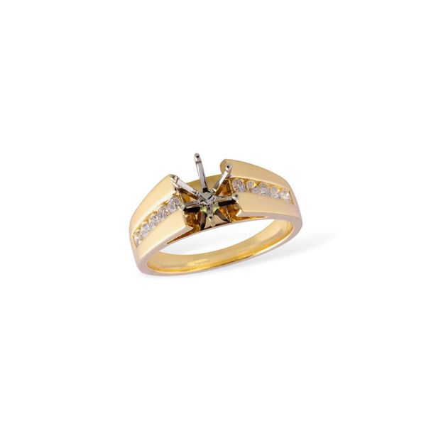 14kt Yellow Gold Diamond Semi-Mount Ring  Don's Jewelry & Design Washington, IA