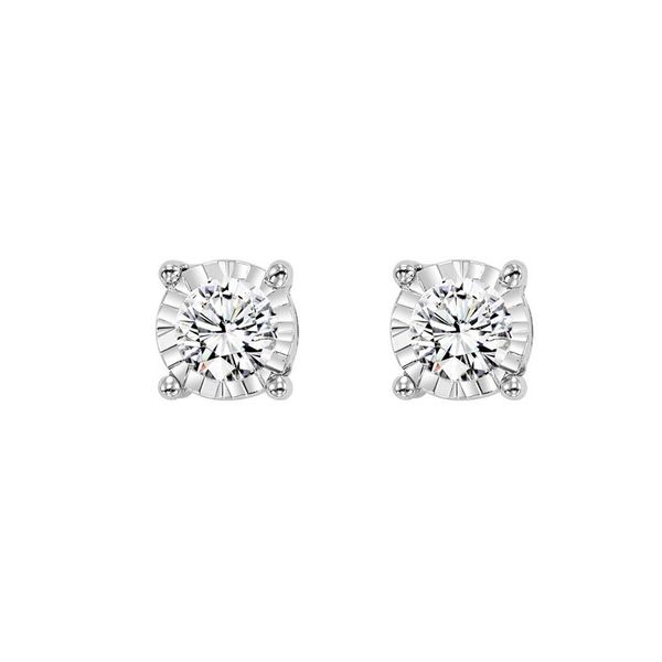 14kt White Gold 1/2ct Diamond Stud Earrings Don's Jewelry & Design Washington, IA