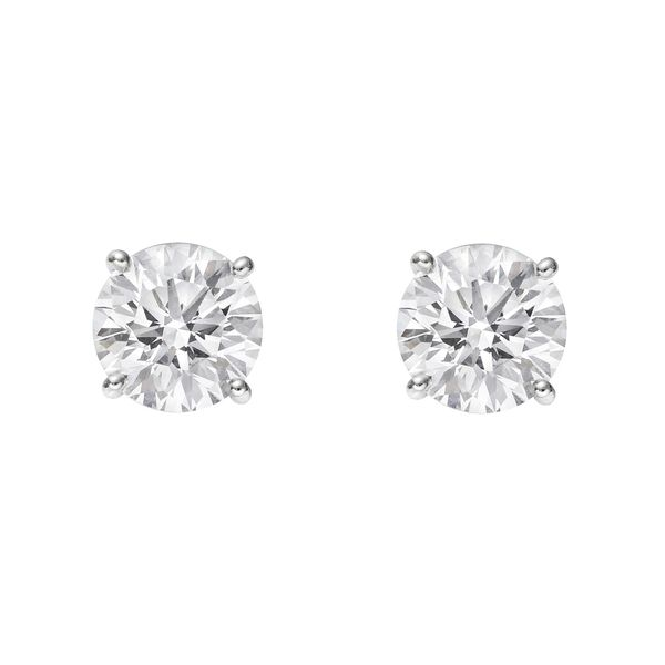14kt White Gold Diamond Stud Earrings Don's Jewelry & Design Washington, IA
