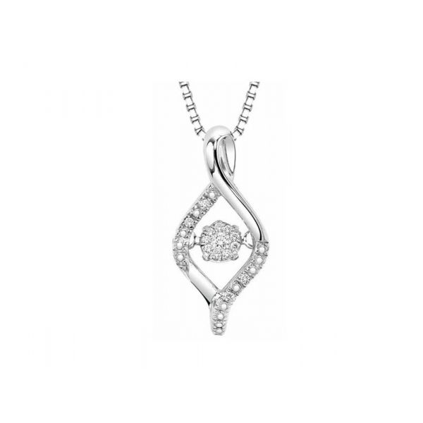 Sterling Silver Rhythm of Love Diamond Necklace Don's Jewelry & Design Washington, IA