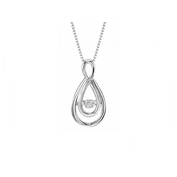 Sterling Silver Rhythm of Love Diamond Necklace Don's Jewelry & Design Washington, IA