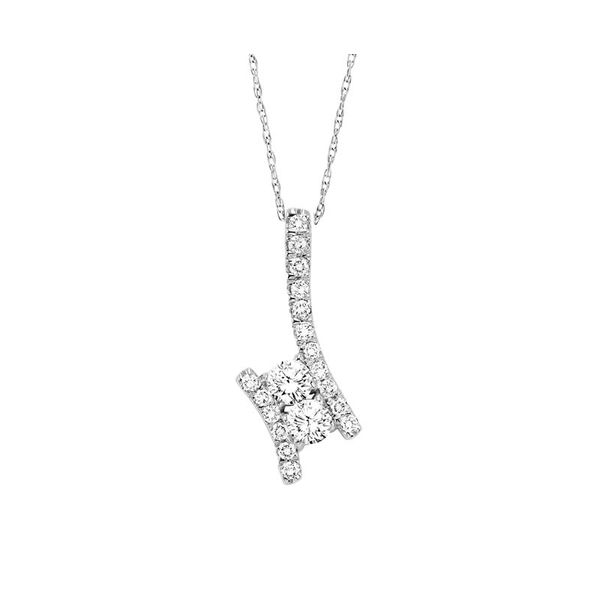14kt White Gold Twogether Diamond Necklace Don's Jewelry & Design Washington, IA