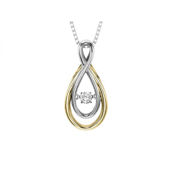 14kt Yellow & White Gold Rhythm of Love Diamond Necklace Don's Jewelry & Design Washington, IA
