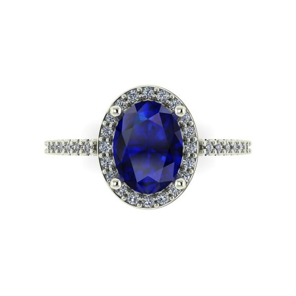 14kt White Gold Tanzanite & Diamond Ring Don's Jewelry & Design Washington, IA