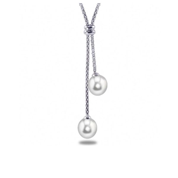 Sterling Silver Freshwater Pearl Lariat Necklace Don's Jewelry & Design Washington, IA