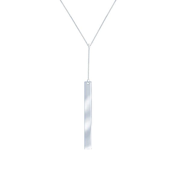 White Gold Bar Necklace Don's Jewelry & Design Washington, IA