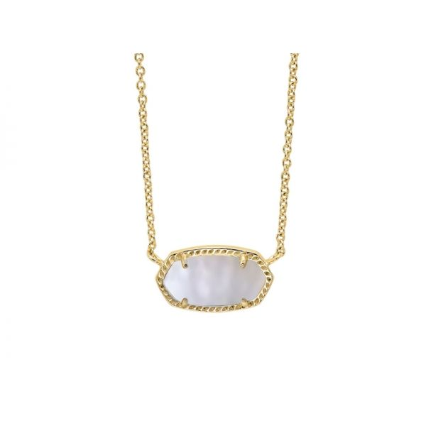 Sterling Silver Gold Plated Mother of Pearl Necklace Don's Jewelry & Design Washington, IA