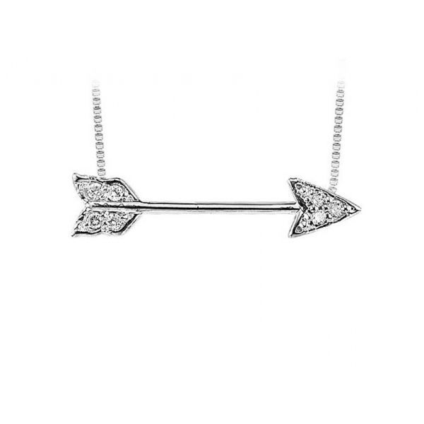 Sterling Silver Diamond Arrow Necklace Don's Jewelry & Design Washington, IA