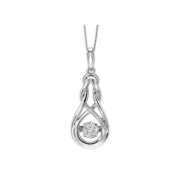 Sterling Silver Rhythm of Love Diamond Necklace Don's Jewelry & Design Washington, IA