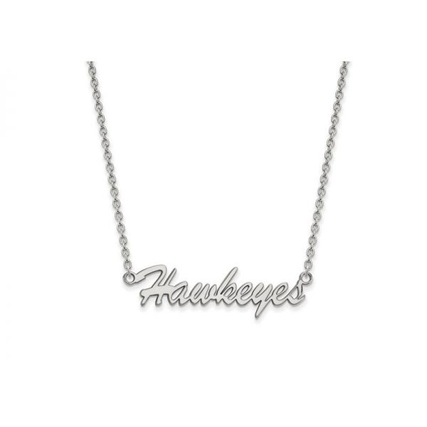 Sterling Silver University of Iowa Hawkeyes Necklace Don's Jewelry & Design Washington, IA