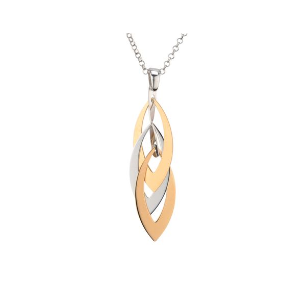Sterling Silver & 18kt Yellow Gold Plate Necklace Don's Jewelry & Design Washington, IA
