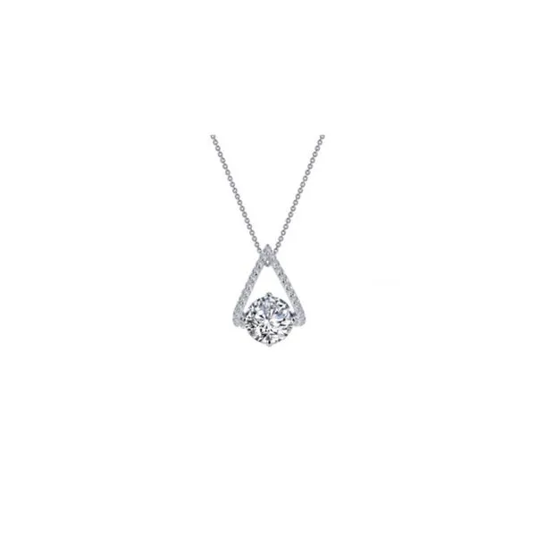 Sterling Silver Simulated Diamond Necklace Don's Jewelry & Design Washington, IA