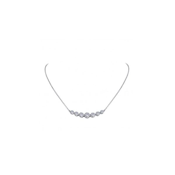 Sterling Silver Simulated Diamond Necklace Don's Jewelry & Design Washington, IA
