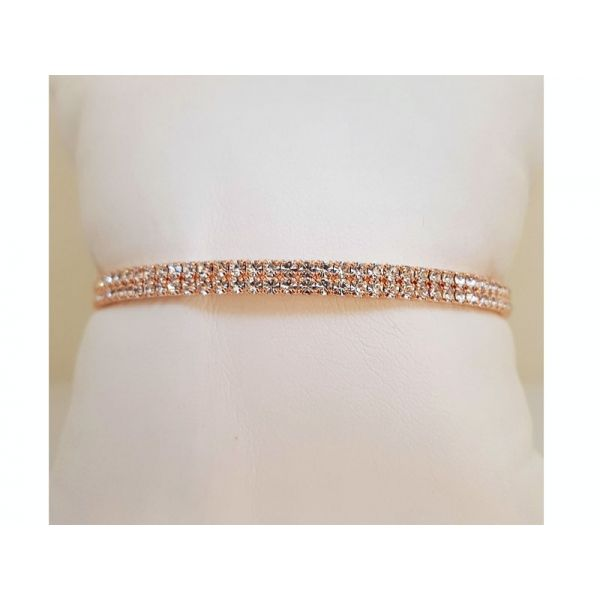 Pink Double Row Crystal Bracelet Don's Jewelry & Design Washington, IA